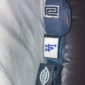 3 belts for 65, DICKIES, PROCLUB, and an LA BELT. Let me know for more questions